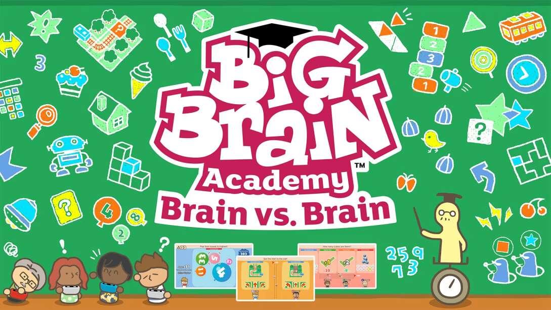 switch520游戏_灵活脑学校 一起伸展大脑  Big Brain Academy Brain vs. Brain_0