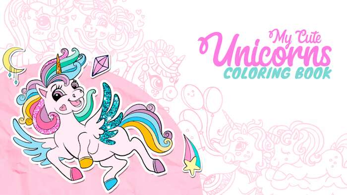 switch520游戏_我可爱的独角兽：图画书_My Cute Unicorns – Coloring Book_0