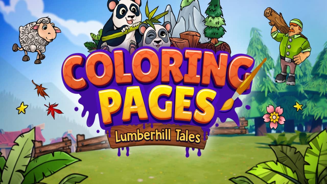 switch520游戏_着色书 木匠山的故事_Coloring Pages: Lumberhill Tales_0