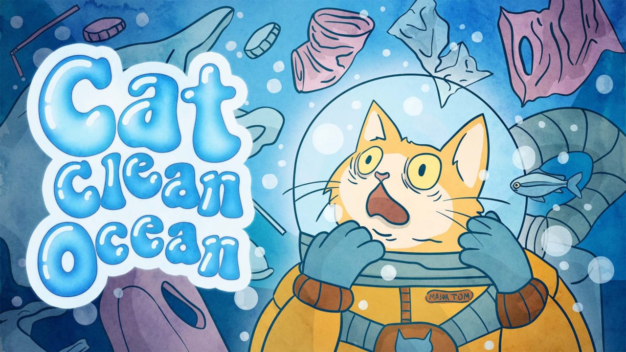 switch520游戏_猫咪清理海洋_Cat Clean Ocean_0